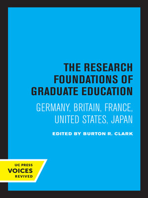 cover image of The Research Foundations of Graduate Education